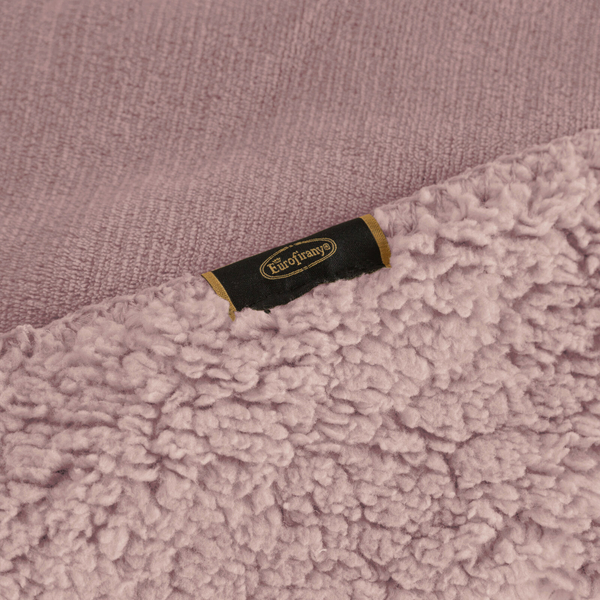 Blanket 200 x 220 Microfiber Reversible Tedy Pink