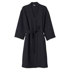 Gofer Unisex Cotton Robe Vizzy L 04 Black