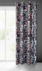 Velvet Nikol Curtain on Tape 140 x 270 Graphite