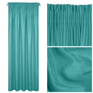 Curtain 140 x 270 Ready Decorative Ada Turquoise