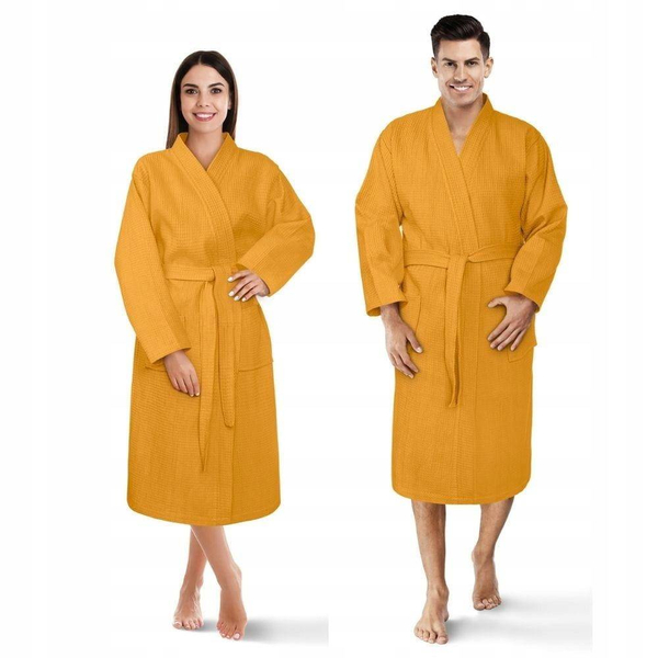 Kimono Gofer Cotton Robe Unisex XS Mustt
