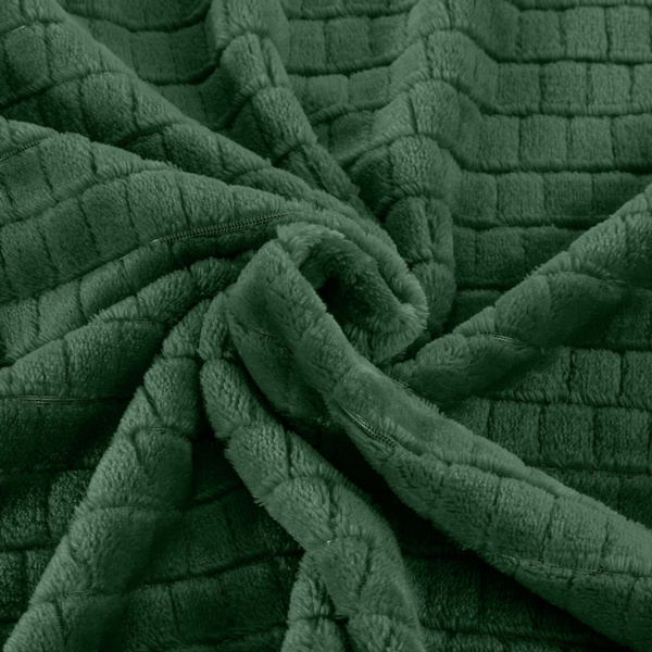 Koc 200 x 220 Mikrofibra Design Cindy2 Ciemna Ziele