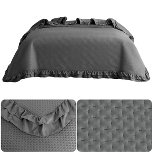 Quilted Bedspread 220 x 240 with Ruffle Rosella 06