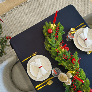 Tablecloth 140x260 Stain-Resistant Surbo Black