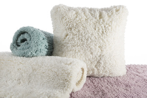 Ness Decorative Fur Pillowcase 45 x 45 Beige