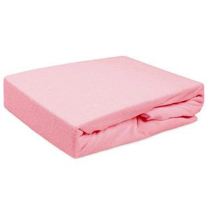 Terry Bed Sheet with Eraser 012_D Light Pink 180x200