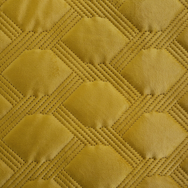 Narzuta 220 x 240 Pikowana Welurowa Sofia5 Miód