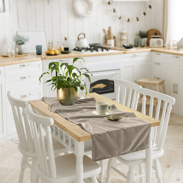 Bieżnik 60 x 120 Dekoracyjny Velvet Soft Beżowy