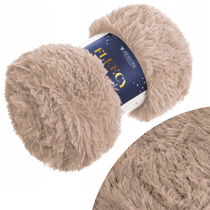 Blanket 200 x 220 Italian Fur Fleecy Almond