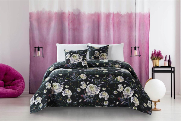 45 x 45 Decorative Quilted Peony Pillowcase