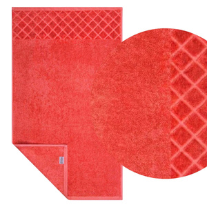 Towel 70 x 140 Cotton Velour Pisa 500g/m2 Czerw