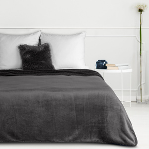 Blanket 70 x 160 Microfiber Double-sided Tedy Steel