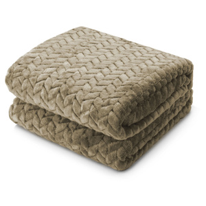 Blanket 200 x 220 Microfiber Embossed Plush Ala Houndstooth 3D 03