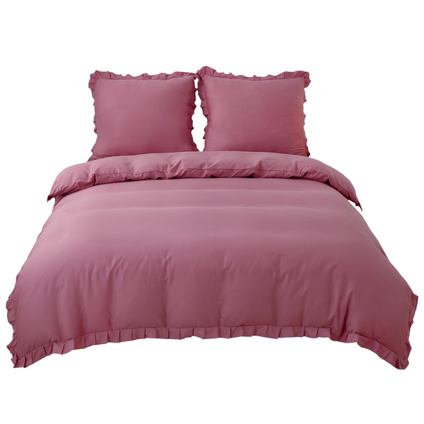 Pościel 220 x 200 3cz Bawełna Z Falbaną Lynda 05