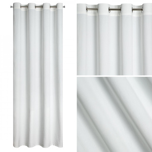 Curtain 140 x 250 Decorative Velvet Melanie White