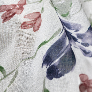 Decorative Curtain D91 Alice 140 x 250 B+Bordo