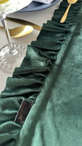 Table Runner 40 x 180 Decorative with Ruffles Ligia 04