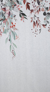 Curtain 140 x 260 Decorative 2 pcs Meg White+Green