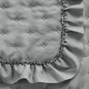 Quilted Decorative Bedspread 220 x 240 Libi3 Silver
