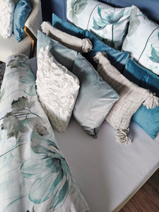 40 x 40 Decorative pillowcase Melanie Blue