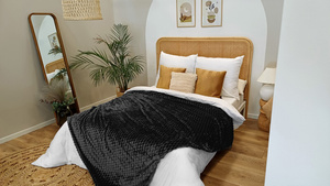 Blanket 200 x 220 Microfiber Embossed Plush Ala 3D Slice 06