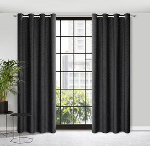 Curtain 140 x 250 Decorative Velvet Isla Black