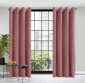 Zasłona 140 x 250 Dekoracyjna Velvet Rosa C. Róż