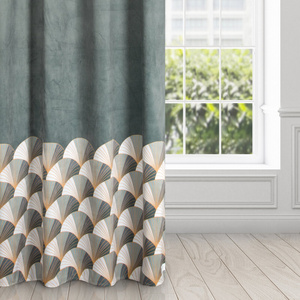 Zasłona 140 x 250 Design91 Welwet Gina Stalowy 