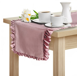 Table Runner 40 x 160 Decorative with Ruffles Ligia 05