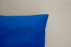 Cotton pillowcase 50 x 70 Single Ola navy blue cornflower