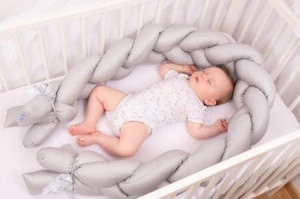 Ochraniacz 30 x 200 do Łóżeczka Warkocz Satyna 04