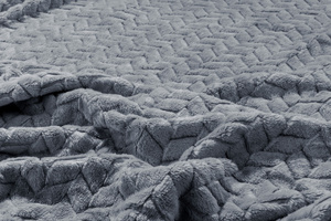 Blanket 200 x 220 Microfiber Stamped Ardea Herringbone 13