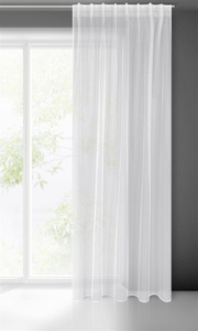 Decorative Curtain Tonia 140 x 300 Tape White