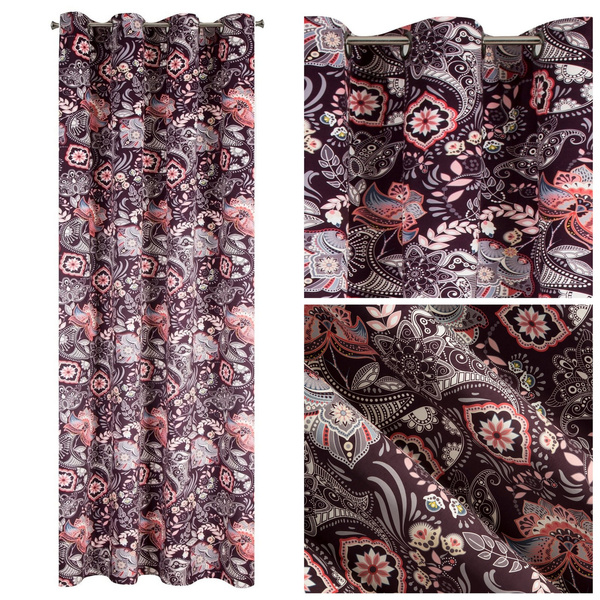 Zasłona 140 x 250 Dekoracyjna Welwet Mirei Bordo
