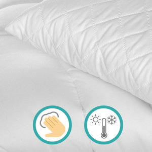 Pillow 70 x 80 Silicone Microfiber Quilted Perla