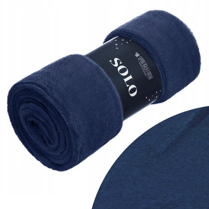 Blanket 150 x 200 Microfiber Solo Navy Blue