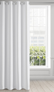 Zasłona 135 x 250 Dekoracyjna Przelotki Adley Biel