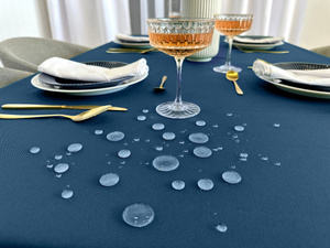 Tablecloth 140x300 Stain-resistant Surbo Navy Blue