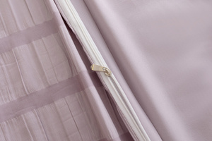 Pościel 200 x 220 4cz Kora Jednolita Pasy Clea 05