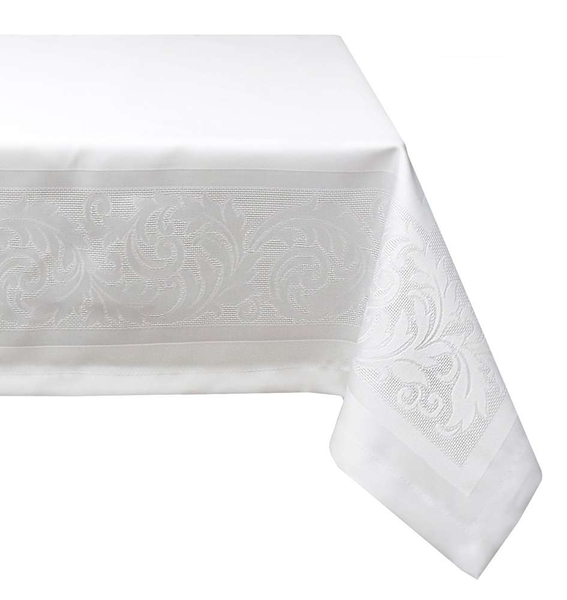 Tablecloth 140 x 400 Teflon Laura pattern 320 White