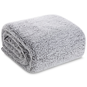 Blanket 150 x 200 Microfiber Lamb Koala Steel+White