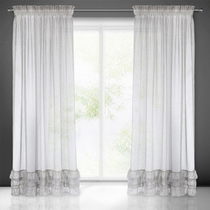 Decorative Curtain Raja On Tape 140 x 270 Gray