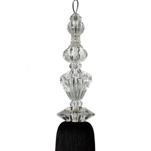 Decorative Cord for Curtains 100 x 8 Pola Black