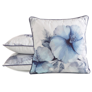 Poszewka 45 x 45 Dekoracyjna Velvet 141 Nieb+Krem