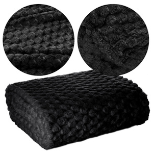 Blanket 170 x 210 Microfiber Design Cindy6 Black