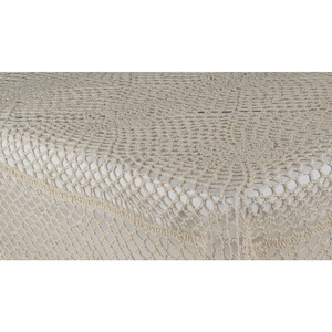 Oval Runner 40 x 90 Crocheted pattern 021 Beige