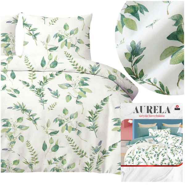 Pościel 200 x 220 3cz Satyna Bawełniana Aurela 10