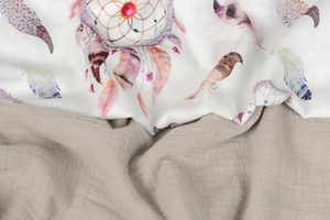 Set Quilt 80 x 100 + 30 x 40 Muslin Design 03