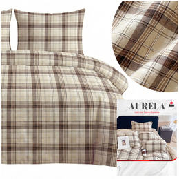 Pościel 200 x 220 3cz Satyna Bawełniana Aurela 01