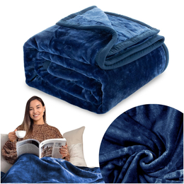 Koc 160 x 200 Akrylowy Jednolity Ciepły Yasemin 09